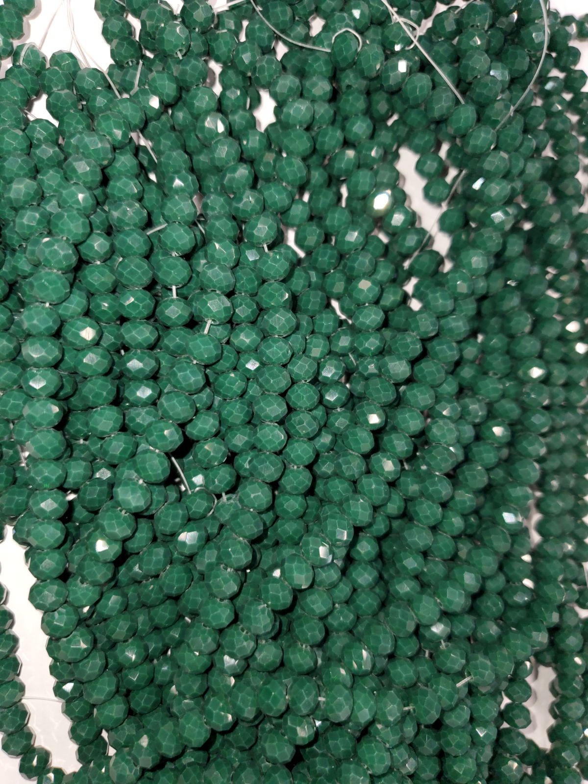 6mm Rondelle Glass Bead - Crystal Ray