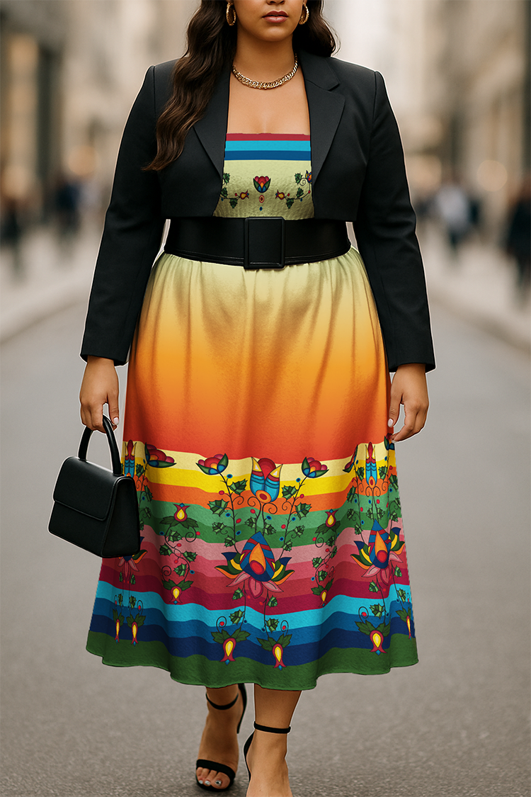 Spirit Bloom Floral Smock Top Dress