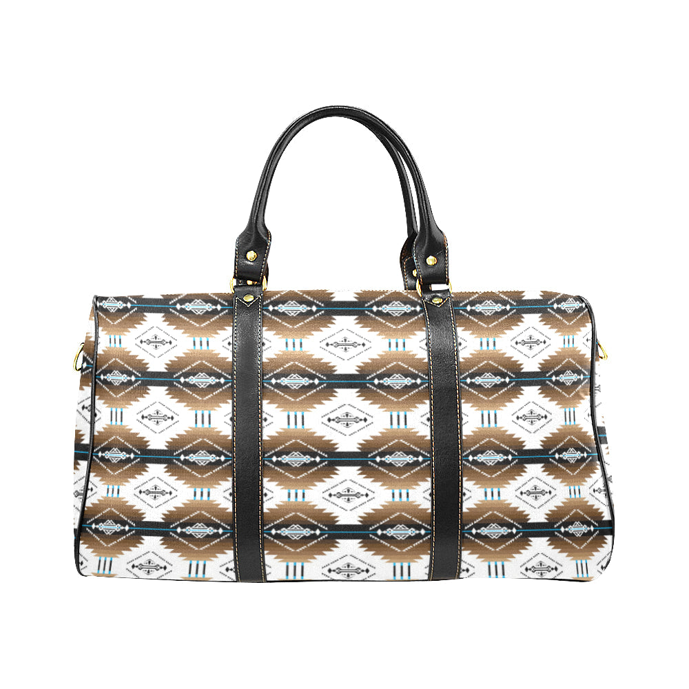 Cofitichequi White New Waterproof Travel Bag/Large (Model 1639)