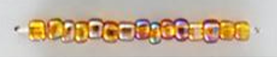 Silver Lined Seed Beads Size 11/0 - Rainbow Rust