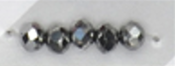 6mm Rondelle Glass Bead - Crystal Fall