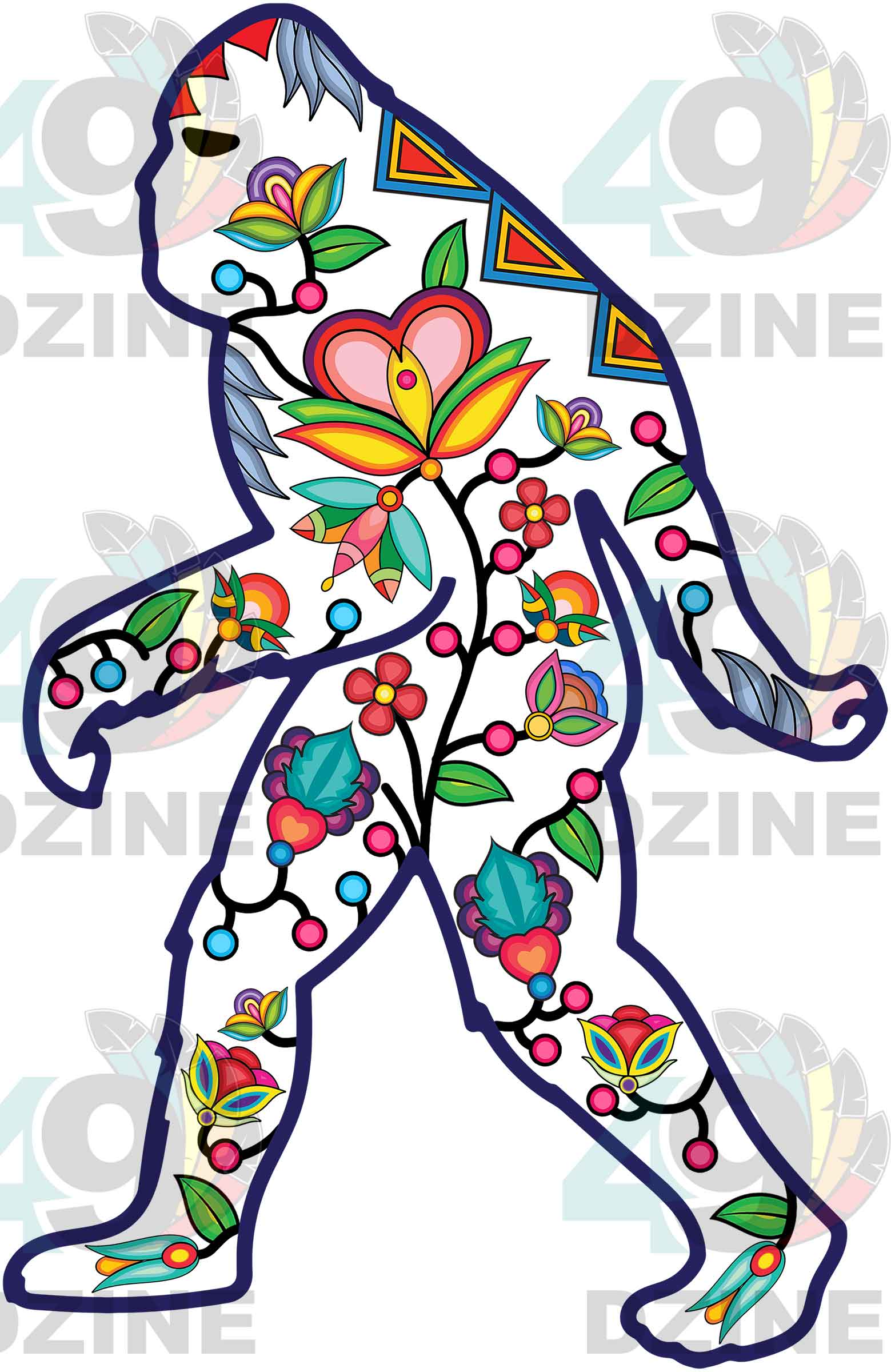 Bigfoot Animal Motif 2 UV Sticker