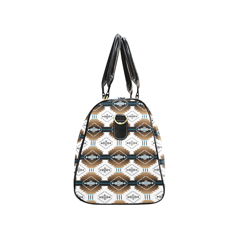Cofitichequi White New Waterproof Travel Bag/Large (Model 1639)