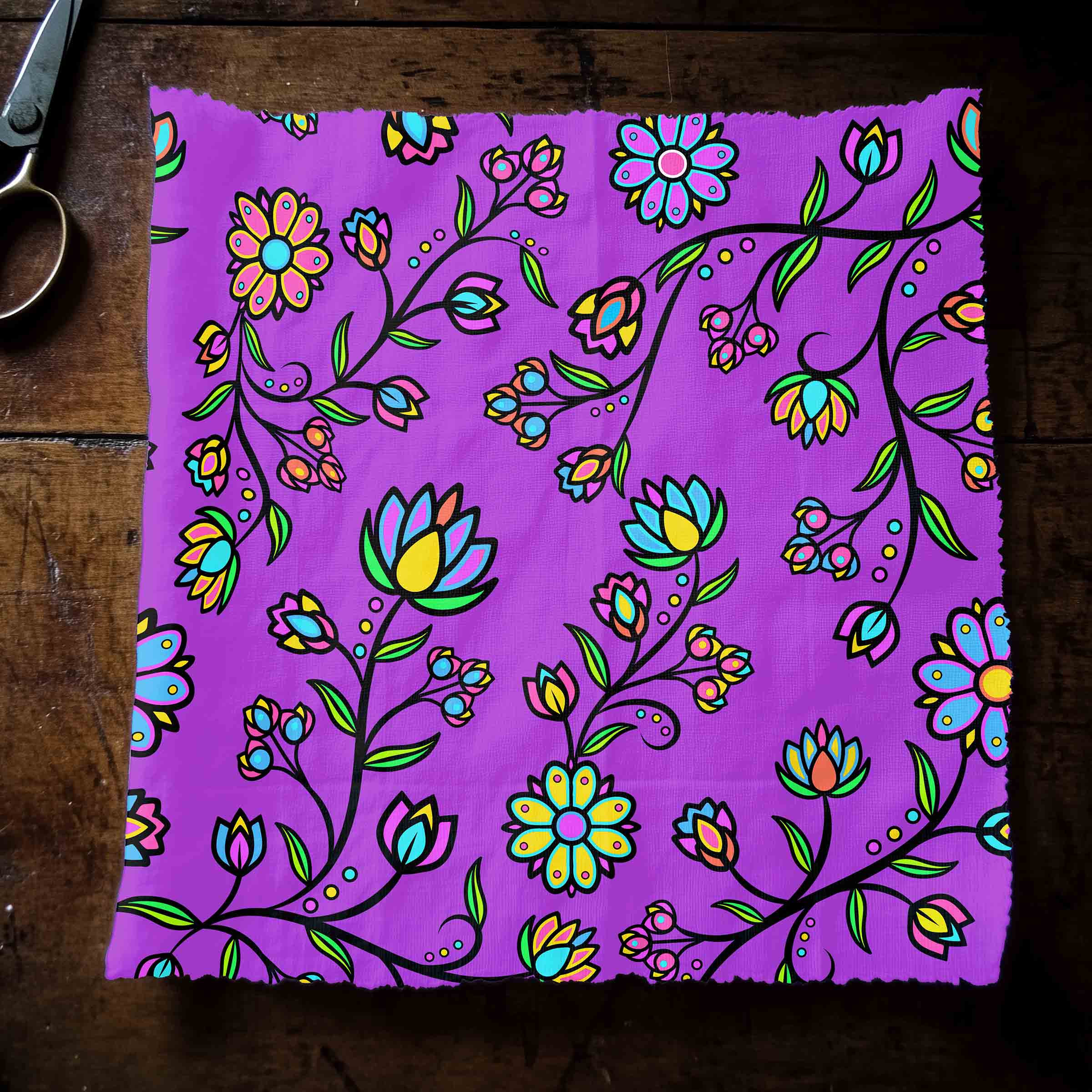Cosmic Whisper Pastel Berry Cotton Poplin