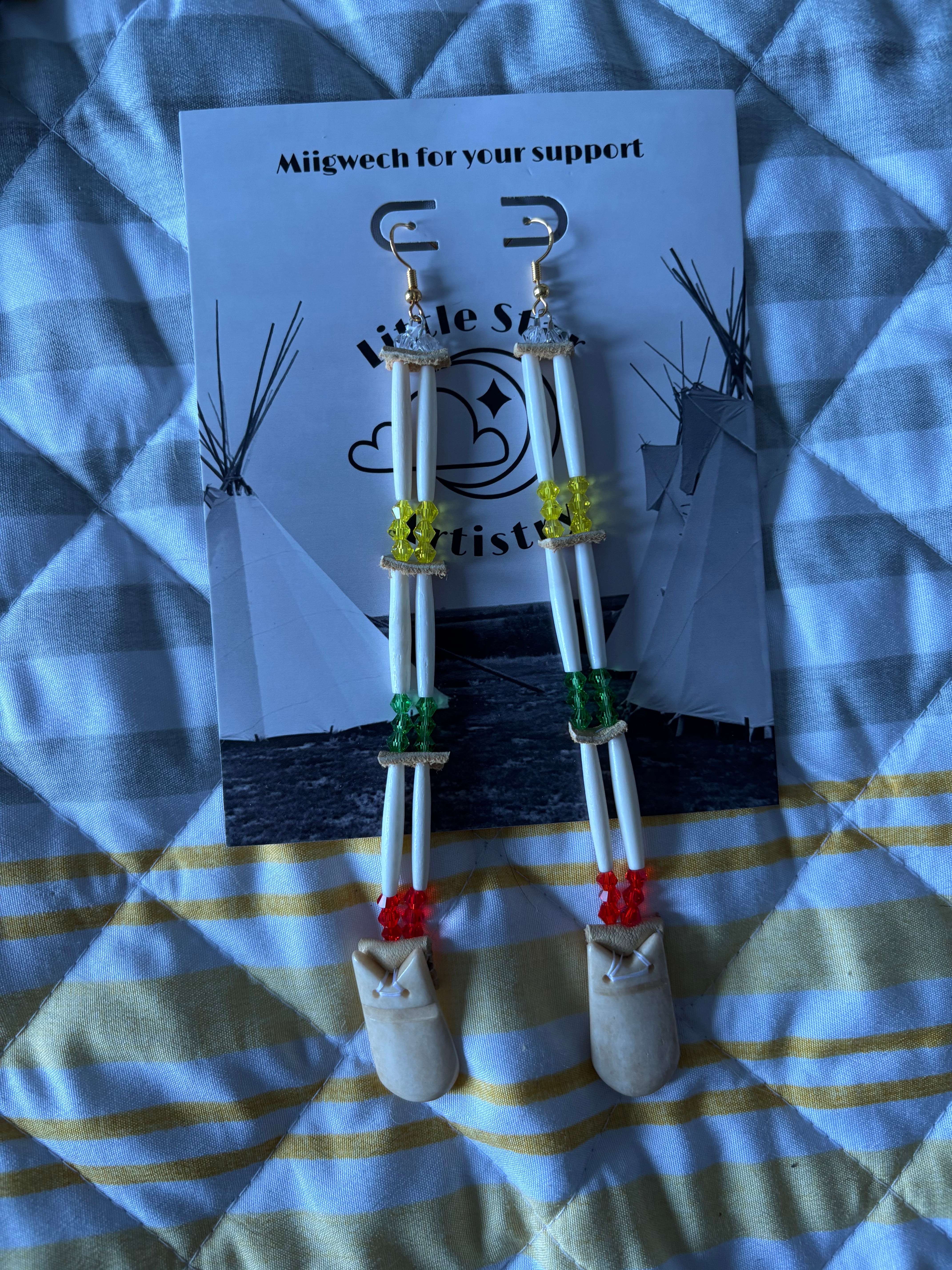 Dorienne Proulx Faux Elk Teeth Earrings