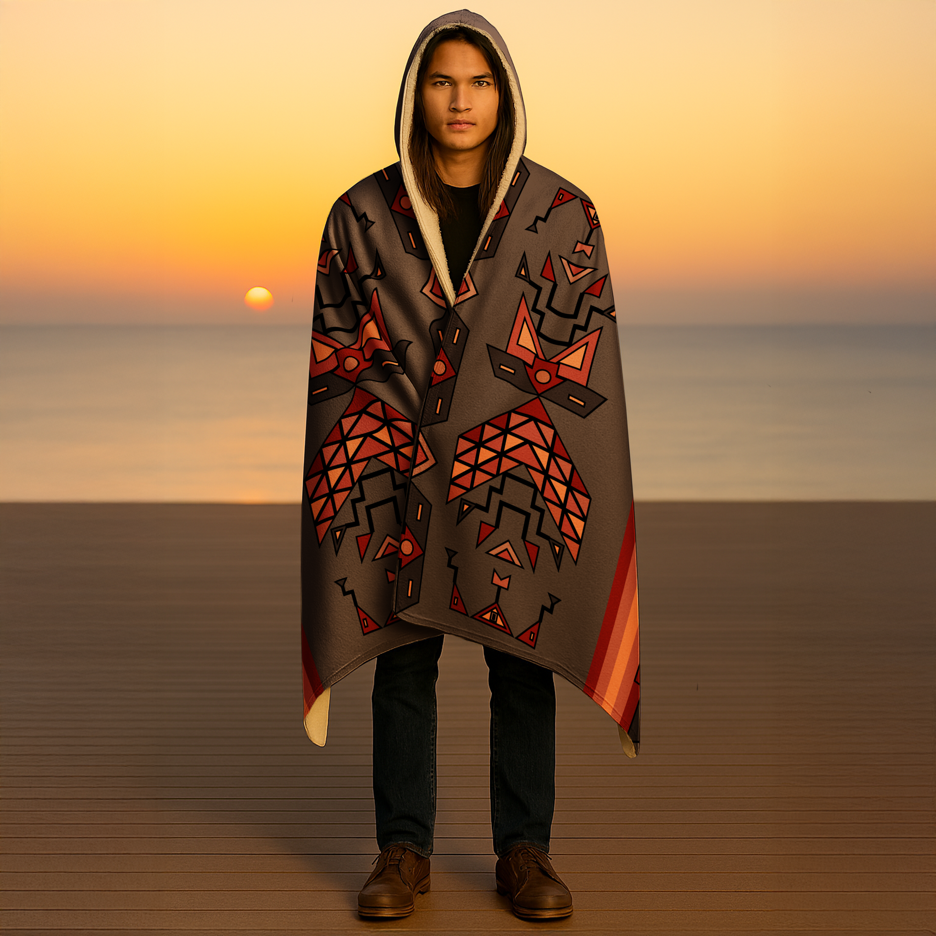 Cinder Guardian Hooded Blanket