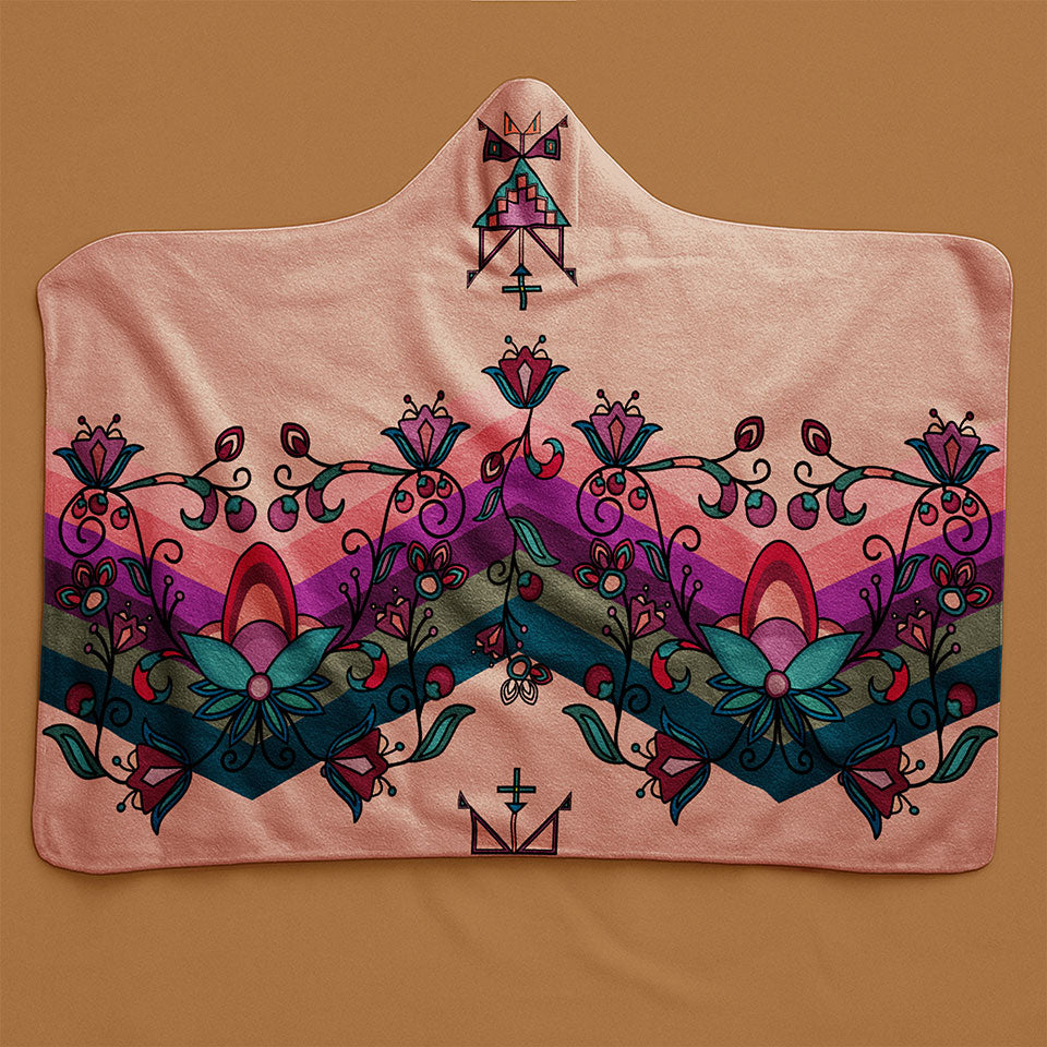 Frosted Petals Hooded Blanket