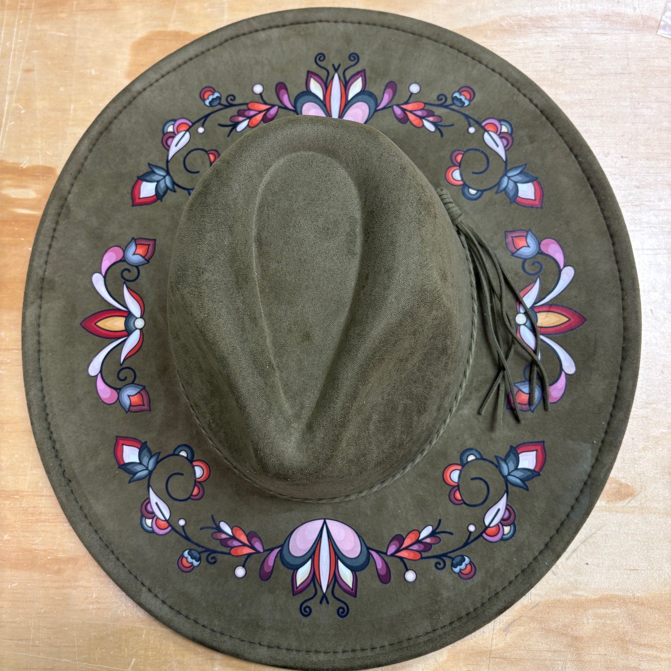 Burnt Sky Petals Fedora Hat