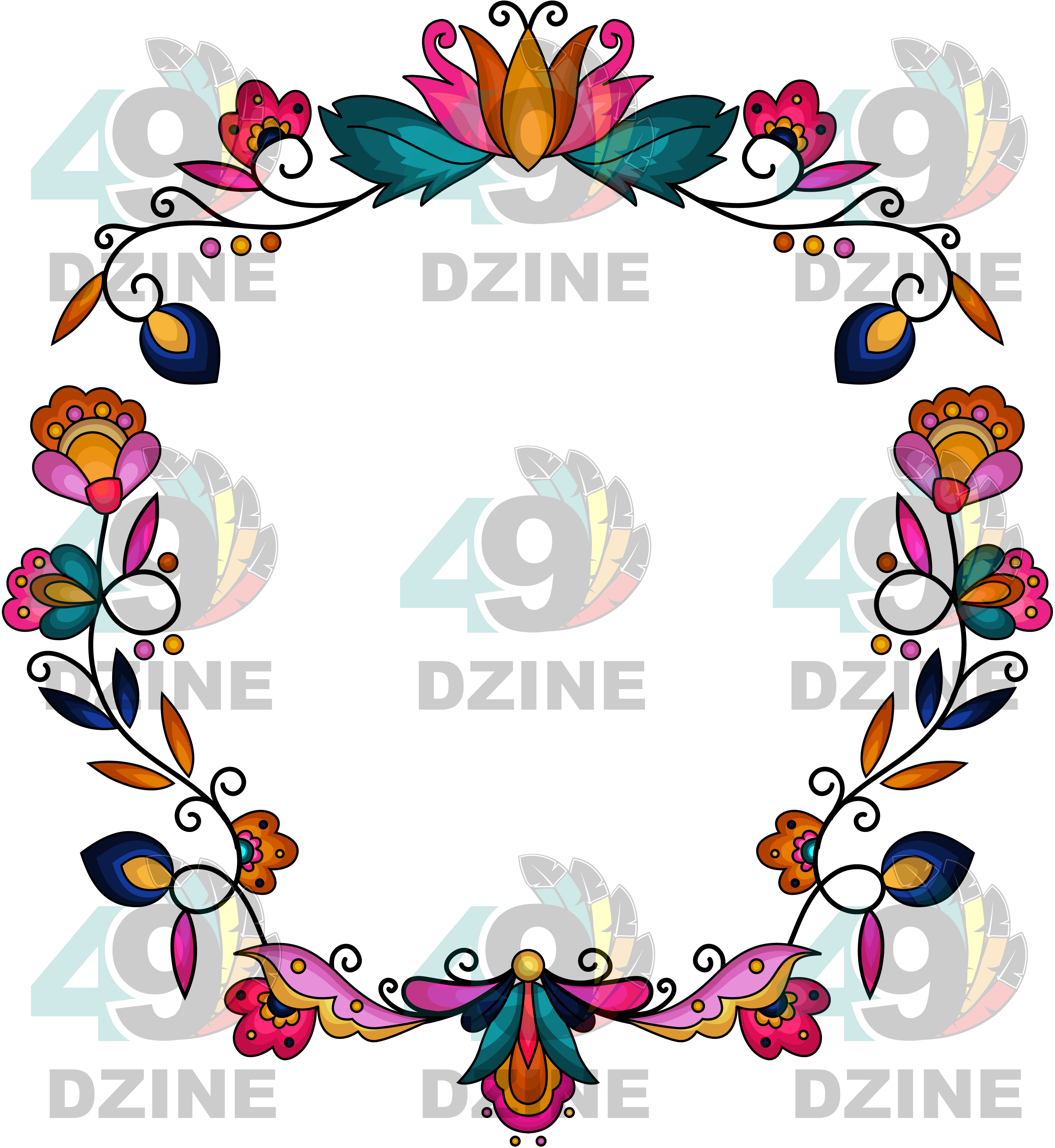 Copper Prairie Petals Hat Transfer