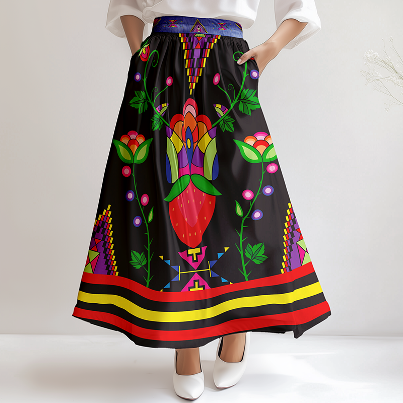 Heartberry Bloom Dark Skirt