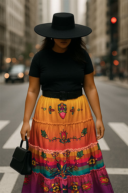 Eternal Blossom Three Tier Skirt