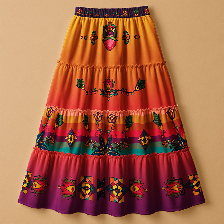 Eternal Blossom Three Tier Skirt