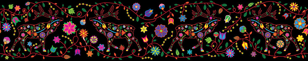 Floral Elk Printed Ribbon