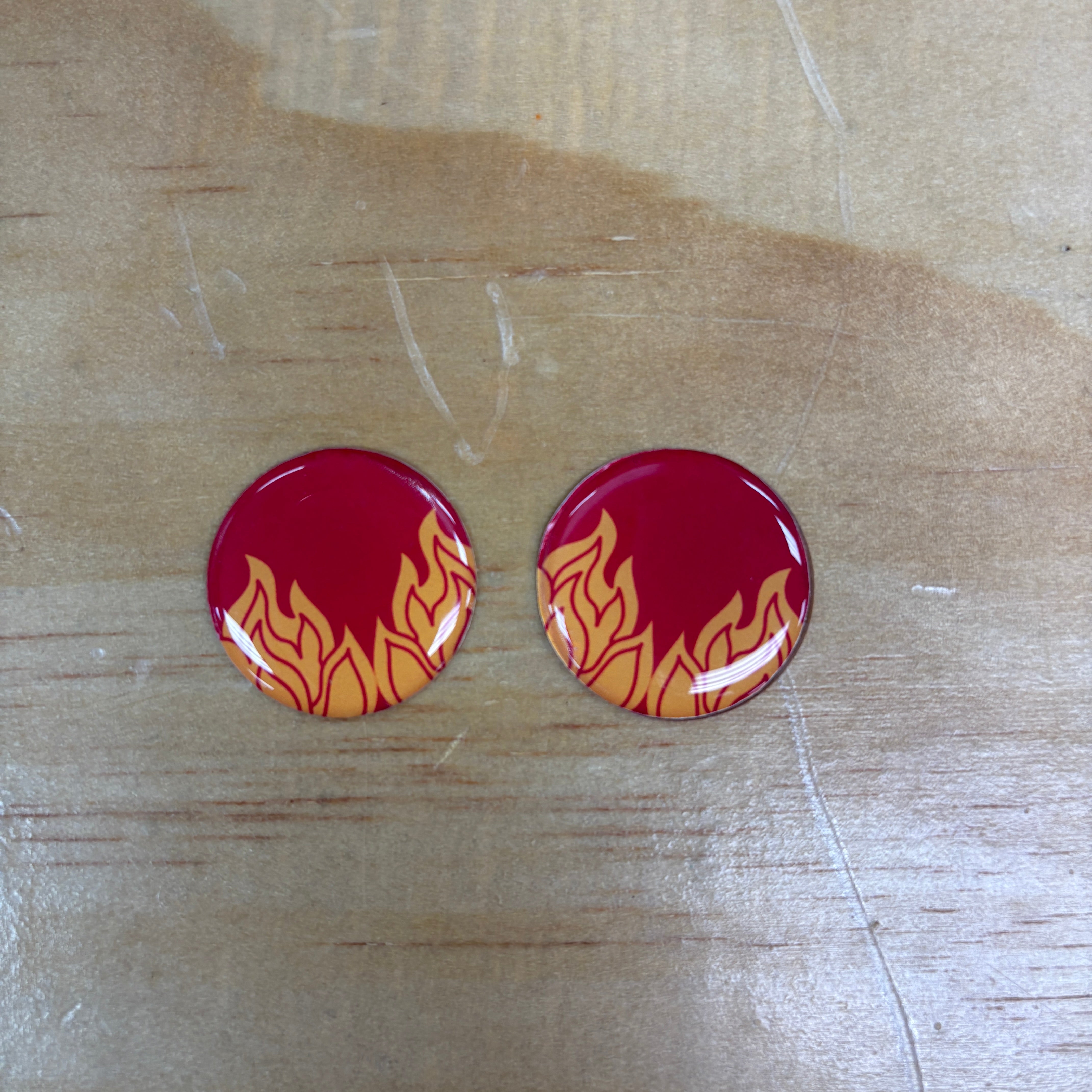 Flames Cabochons Set of 2