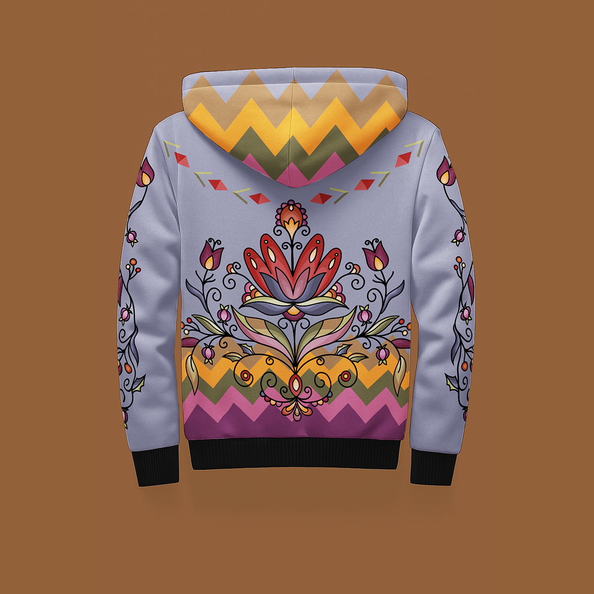 Red Willow Whispers Women's Sherpa Hoodie