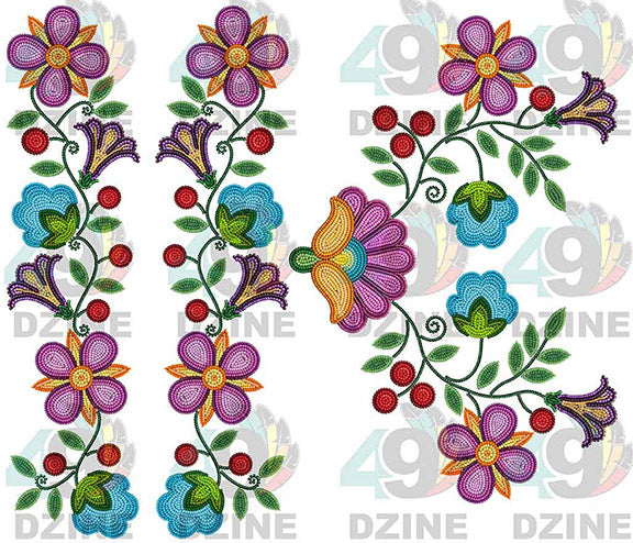 Meadow Radiance Beadwork Set Various Sizes