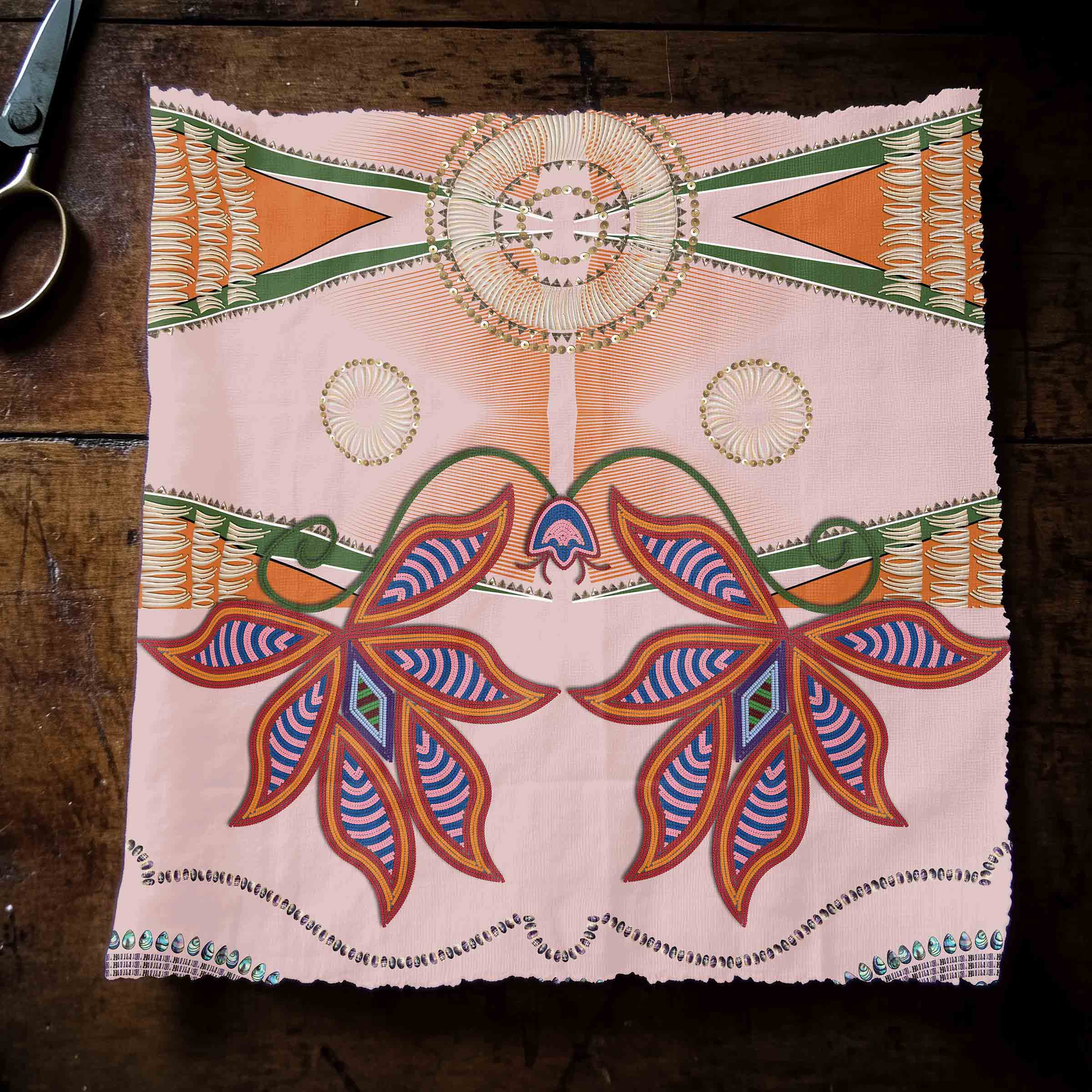 Sacred Plains Blush Cotton Poplin