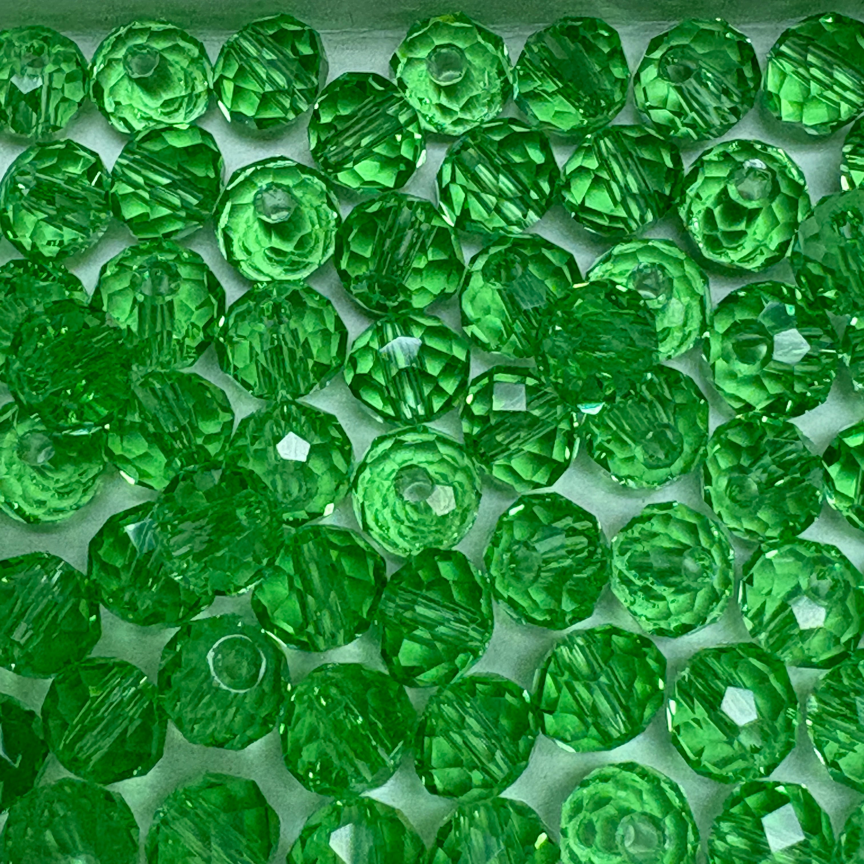 6mm Rondelle Glass Bead - Seafoam