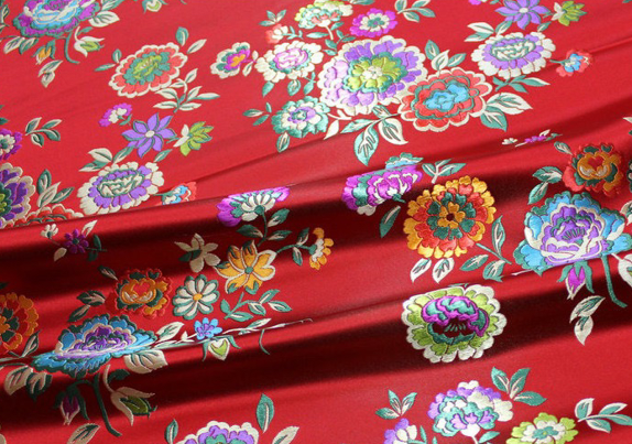 Petal Paradise Cherry Jacquard Fabric